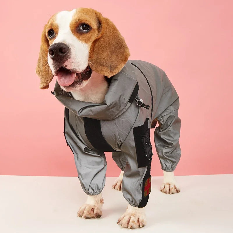 Waterproof Outdoor Dog Raincoat & Reflective Jacket